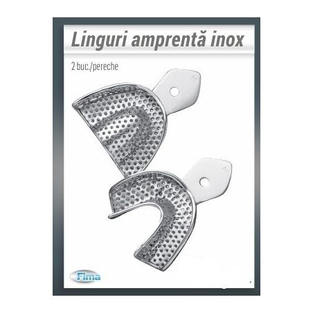 Pereche linguri amprenta inox (2 buc)