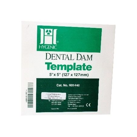 Sablon diga Dental Dam Template