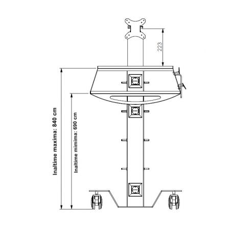 Cart pentru scanner Astra Mobili AL/CS