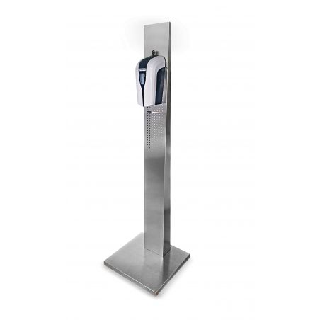 Stand aluminiu cu dispenser automat pentru dezinfectant gel