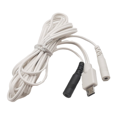 Cablu Conectare Fileclip/Cârlig Buză E-Connect S - Alb, Micro USB